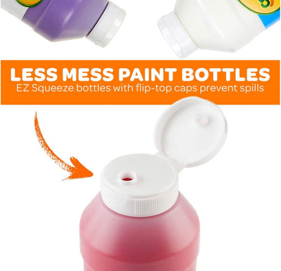 Crayola Washable Paint, 12 Count, Kids Non Toxic Paint Set, School Supplies, Assorted Colors, 16 Oz- NEW IN BOX!!!