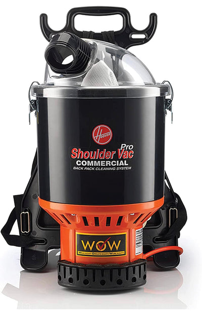 Hoover Commercial Lightweight Backpack Baggged Vacuum Cleaner, Lightweight, For Carpet and Hard Floors, C2401,Black- NEW IN BOX!!!