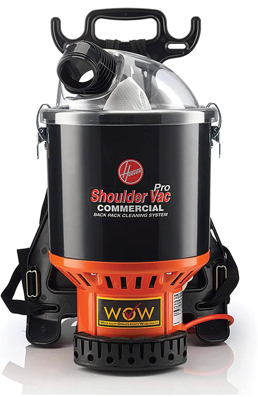 Hoover Commercial Lightweight Backpack Baggged Vacuum Cleaner, Lightweight, For Carpet and Hard Floors, C2401,Black- NEW IN BOX!!!