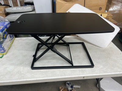 SMUG Converter Adjustable Height Riser, Sit Stand Desk Dual Monitor and Laptop Workstation, 31in, Black- NEW IN BOX! (Minor damage from shipping)