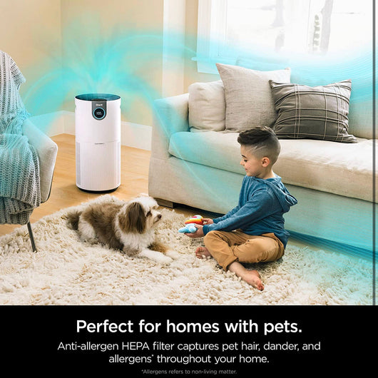 Shark HP201 Air Purifier MAX with NanoSeal HEPA, Cleansense IQ, Odor Lock, Cleans up to 1000 Sq. Ft. and 99.98% of particles, dust, allergens, smoke, 0.1–0.2 microns, White!  -Brand new in the box