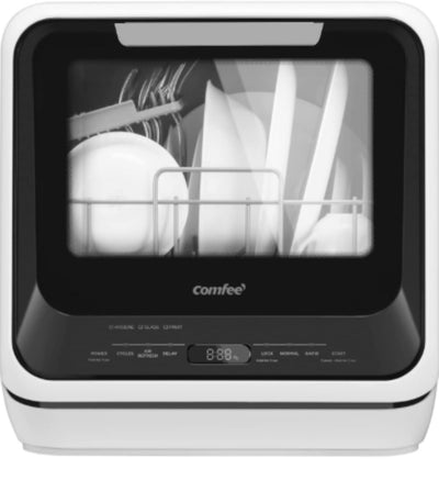 COMFEE' Portable Dishwasher Countertop, Mini Dishwasher with 5L Built-in Water Tank, No Hookup Needed, 6 Programs, 360° Dual Spray, 192℉ High-Temp& Air-Dry Function, Dishwasher for Apartments& RVs! (USED ONCE - VERY CLEAN)