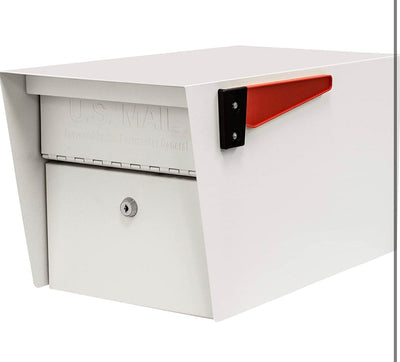 Mail Boss 7507 Curbside Mail Manager Security, White Locking Mailbox**New in box**