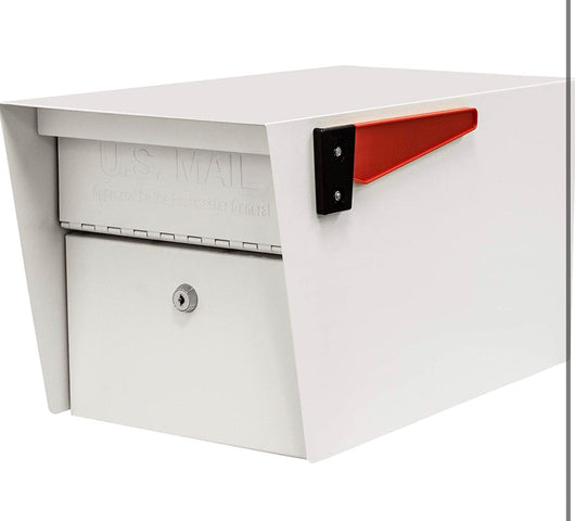 Mail Boss 7507 Curbside Mail Manager Security, White Locking Mailbox**New in box**