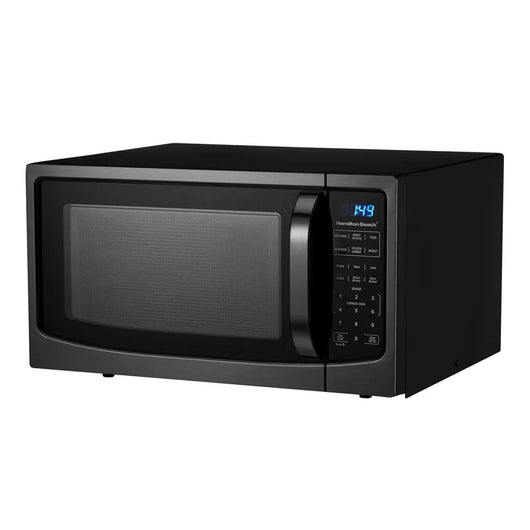 Hamilton Beach 1.6 Cu. Ft. Black Stainless Steel Countertop Microwave Oven!! **New in box**