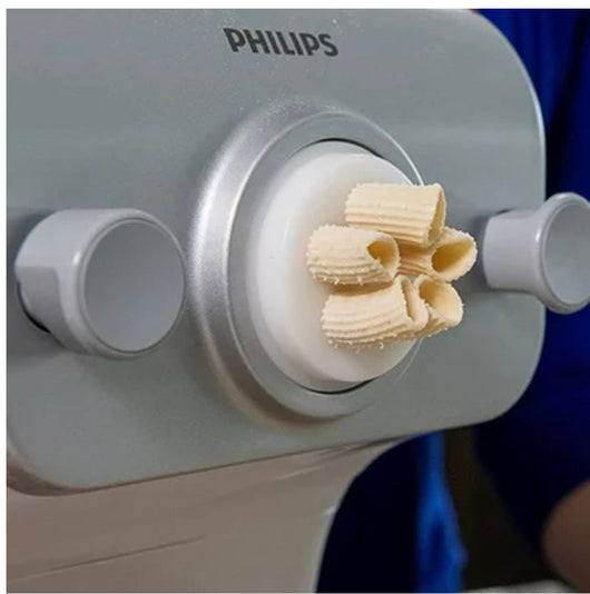 New Philips Avance Collection Pasta and Noodle Maker Plus w/ 8 Pasta Shaping Discs, White - HR2378- new in box