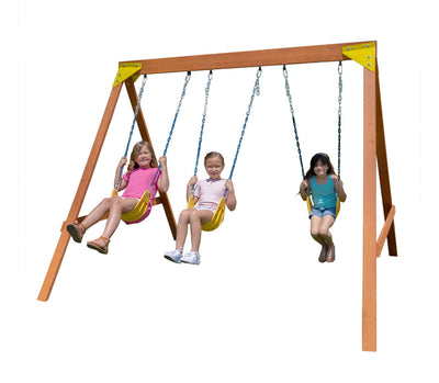 Sportspower Brooklyn Wooden Swing Set (new in the box)