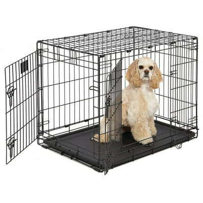 MidWest Homes For Pets Life Stages Folding Double Door Metal Dog Crate**New in box**