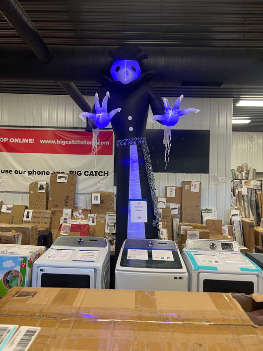 12 ft. Short Circuit Victorian Reaper Halloween Inflatable with Lightshow Projection- NEW!!!