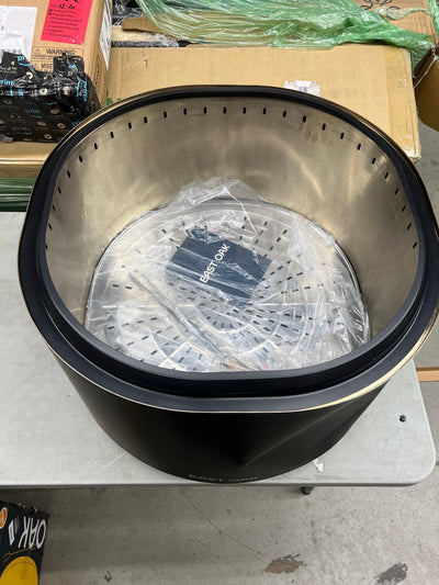 EAST OAK Pan Stove Fire Pit 29", Somkeless Fire Pits for Outside Large Wood Burning Firepit in Pitch Charcoal- NEW OUT OF THE BOX! (Dented on the outside from shipping but otherwise perfect!)