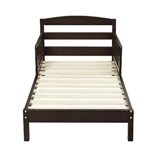 Jackson Kids Wood Toddler Bed with Safety Guardrails, Espresso**New in box**