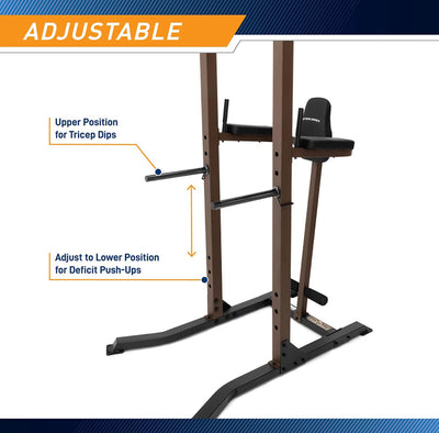 Steelbody Strength Training Power Tower Pull Up & Dip Station VKR Home Gym STB-98501- NEW IN BOX!!! (Dip handle bar has minor tear from shipping but otherwise perfect)