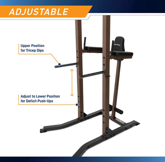 Steelbody Strength Training Power Tower Pull Up & Dip Station VKR Home Gym STB-98501- NEW IN BOX!!! (Dip handle bar has minor tear from shipping but otherwise perfect)