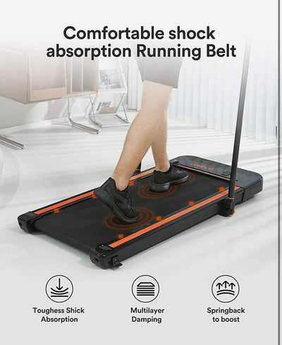 UREVO 2 in 1 Under Desk Treadmill, 2.5HP Folding Electric Treadmill Walking Jogging Machine for Home Office with Remote Control!  -Brand new out of the box (Brand new but remote is missing back battery cover)