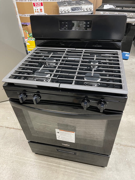 Whirlpool 30-in 4 Burners 5.1-cu ft Freestanding Gas Range (Black)- new