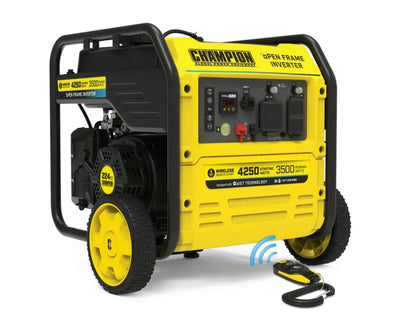Champion Power Equipment 4250-Watt Wireless Remote Start Open Frame Inverter Generator- NEW IN BOX!!!!