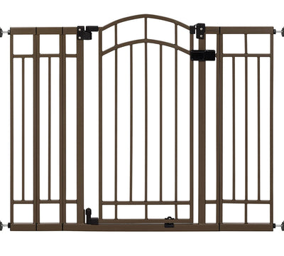 Summer Multi-Use Decorative Extra Tall Walk-Thru Baby Gate, Metal, Bronze Finish - 36” Tall, Fits Openings up to 28.5” to 48” Wide, Baby and Pet Gate for Doorways and Stairways**New in Box**