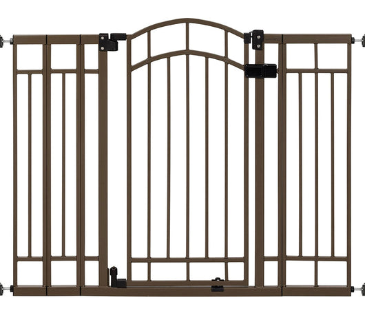 Summer Multi-Use Decorative Extra Tall Walk-Thru Baby Gate, Metal, Bronze Finish - 36” Tall, Fits Openings up to 28.5” to 48” Wide, Baby and Pet Gate for Doorways and Stairways**New in Box**