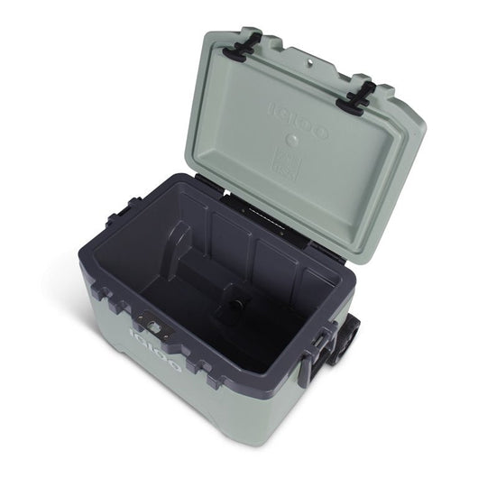 Igloo Overland 52 qt. Ice Chest Cooler with Wheels, Green**New**