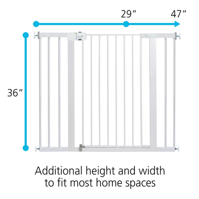 Safety 1st Easy Install 36" Extra Tall & Wide Gate, Fits Between 29'"And 47"**New in box**