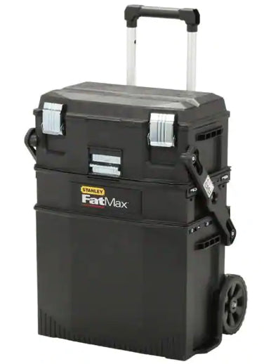 Stanley 22in 4-in-1 Cantilever Mobile Tool Box!! NEW BUT ONE SIDE ARM WAS CRACKED, STILL WORKS NO PROBLEM(PHOTOS SHOWN)!!