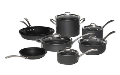 Calphalon 13-piece Commercial Cookware Set- new in box - some pieces have minor rub marks from packaging