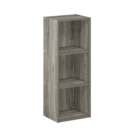 Furinno Pasir 3-Tier No Tool Assembly Open Shelf Bookcase, French Oak**New in box**