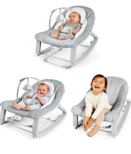Ingenuity Keep Cozy 3-in-1 Grow with Me Vibrating Baby Bouncer Seat & Infant to Toddler Rocker - Weaver, Newborn and up**New in Box**
