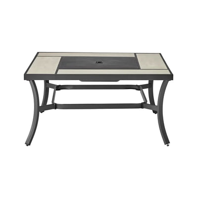 Grand Leisure Newport Steel Tile-top Wood Burning Firepit Table!  -Brand new in the box