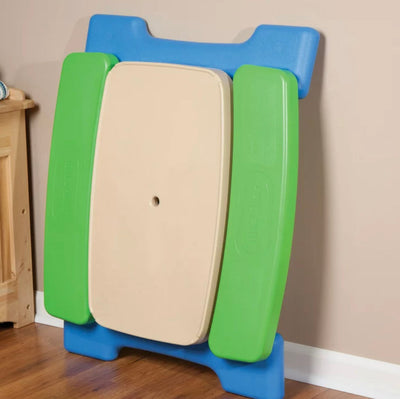 Little Tikes Easy Store Jr. Picnic Table with Umbrella, Blue & Green - Play Table with Umbrella, for Kids- NEW IN BOX!!!