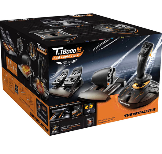 Thrustmaster T16000M FCS Flight Pack - Flight Stick, Throttle and Flight Pedals (Windows)- NEW IN BOX!!!