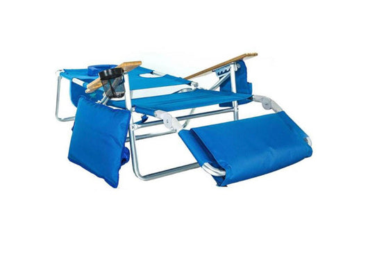 Ostrich Reclining Aluminum Beach Chair - Blue- NEW OUT OF BOX!!!