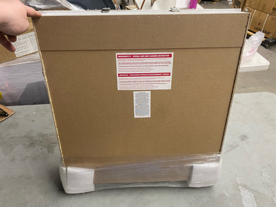 Home Decorators Collection  Fog Free Framed Surface-Mount Tri-View Bathroom Medicine Cabinet in White- NEW OUT OF BOX!!! (Minor damage from shipping, see photos)