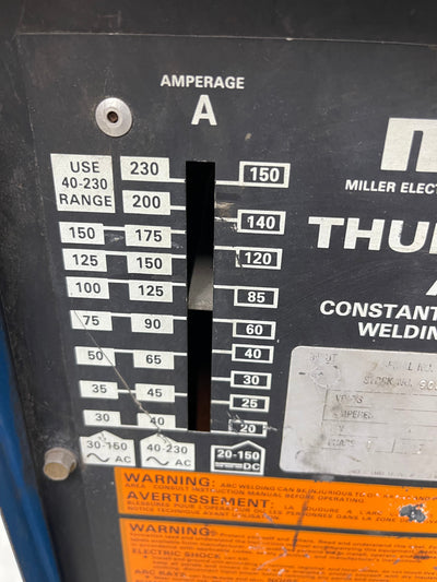 Miller Electric 907722 stick welder, thunderbolt series, used/ WORKS GREAT !  Smooth arc !