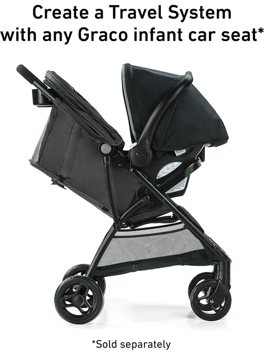 Graco NimbleLite Stroller, Car Seat Compatible, Compact Fold, Studio!! NEW IN BOX!!
