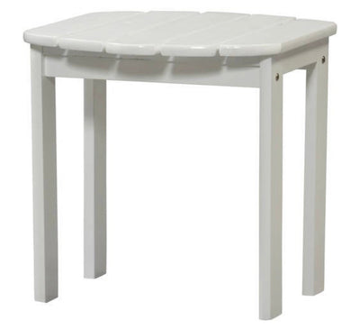 Linon Adirondack Solid Acacia Wood End Table, 18" Tall, White Finish- NEW AND ASSEMBLED!!!