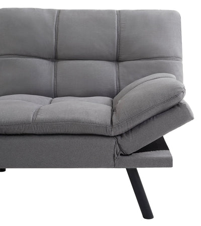 Mainstays Memory Foam Futon, Gray Faux Suede!! NEW IN BOX!!