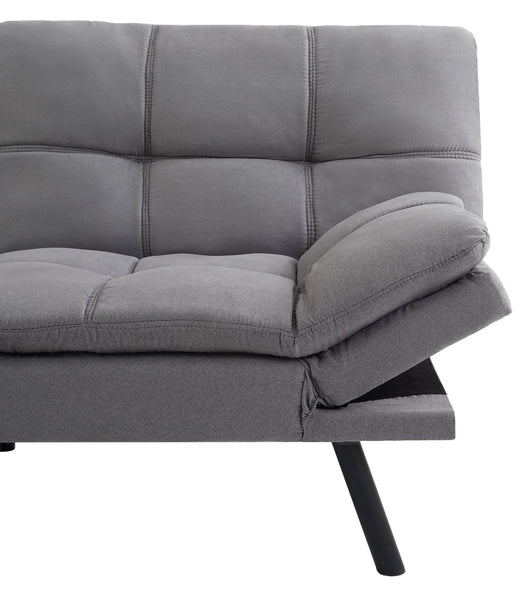 Mainstays Memory Foam Futon, Gray Faux Suede!! NEW IN BOX!!