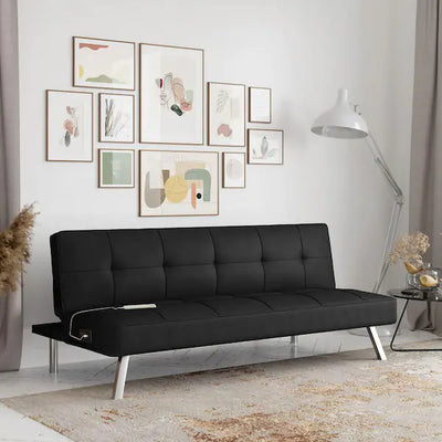 Serra Cary 66 in. Black Polyester Queen Size Lounger Sofa**New in box**