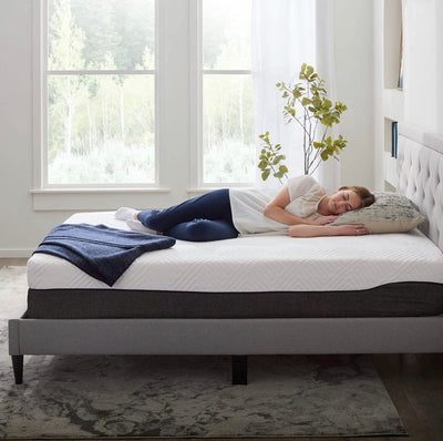 Lucid 12 Inch Hybrid Mattress – Bamboo Charcoal and Aloe Vera Infused- Memory Foam Mattress- Moisture Wicking – Odor Reducing!! BRAND NEW IN PLASTIC!!