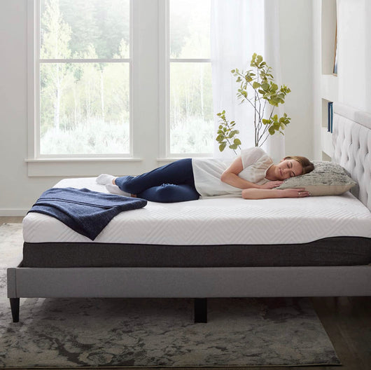 Lucid 12 Inch Hybrid Mattress – Bamboo Charcoal and Aloe Vera Infused- Memory Foam Mattress- Moisture Wicking – Odor Reducing!! BRAND NEW IN PLASTIC!!