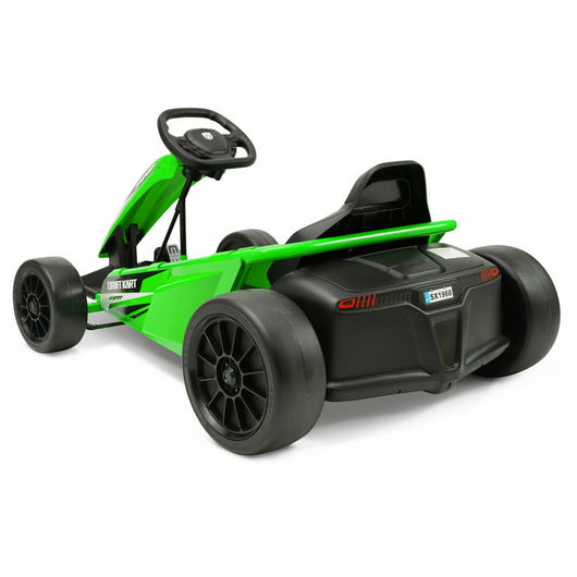 Hyper Toys 24V Go Kart Ride On, Green   brand new - assembled-  has shipping damage to plastic underneath  but works fine