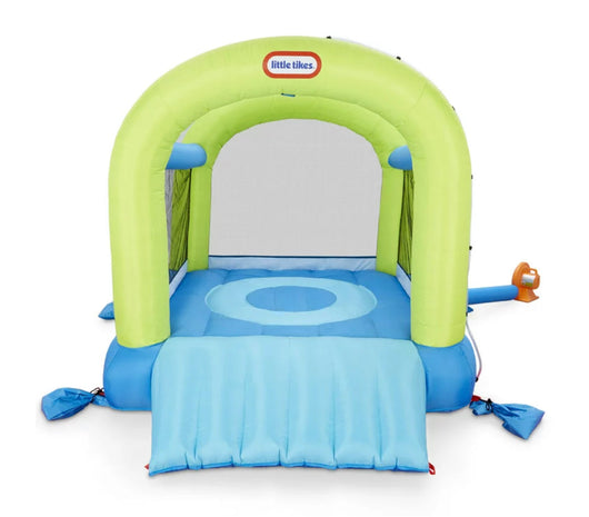 Little Tikes Splash n' Spray Outdoor Indoor 2-in-1 Inflatable Bounce House with Slide, Water Spray and Blower- NEW IN BOX!!!!