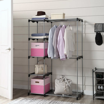 Mainstays Wire Shelf Closet Organizer, 2-Tier, Easy to Assemble**New in Box**