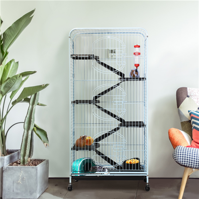 Yaheetech 52" 6 Level Indoor Ferret and Small Animal Cage, White**New in box**