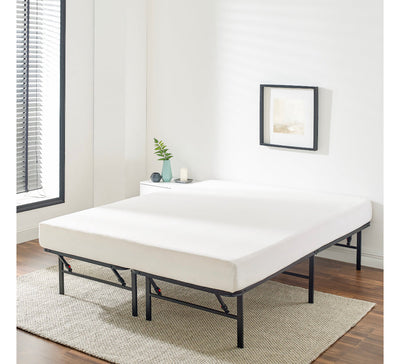 Mainstays 14” High Profile Foldable Platform Bed Frame, King, Black (new in the box)