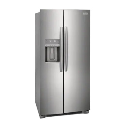 Frigidaire  Gallery 22.3-cu ft Counter-depth Side-by-Side Refrigerator with Ice Maker (Smudge-proof Stainless Steel) ENERGY STAR**New,Scratch and dent**