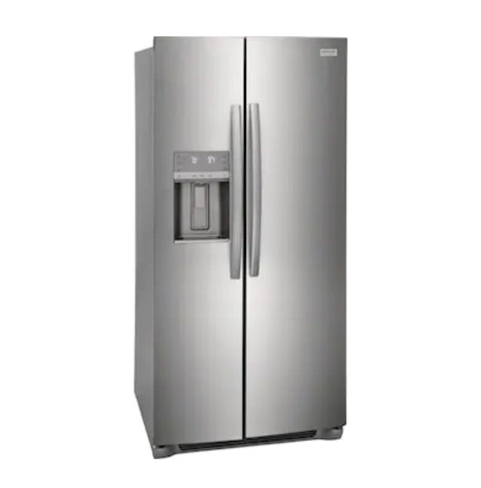 Frigidaire  Gallery 22.3-cu ft Counter-depth Side-by-Side Refrigerator with Ice Maker (Smudge-proof Stainless Steel) ENERGY STAR**New,Scratch and dent**