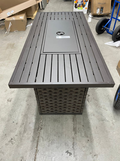 Better Homes & Gardens Harbor City Patio Fire Pit Dining Table!! NEW AND ASSEMBLED!!
