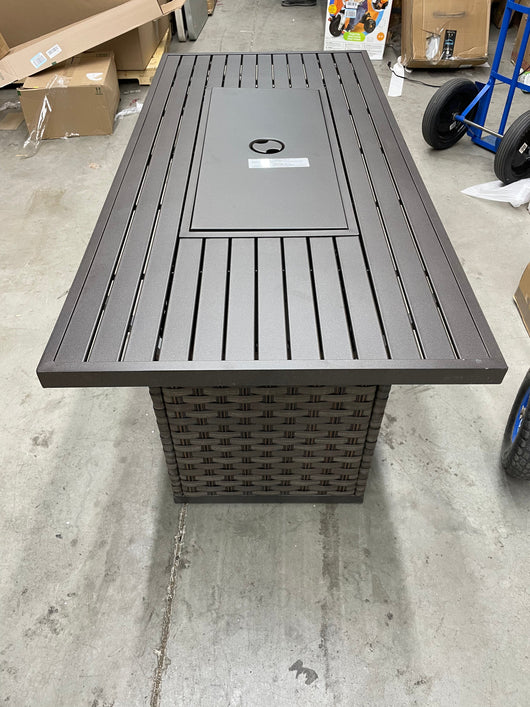 Better Homes & Gardens Harbor City Patio Fire Pit Dining Table!! NEW AND ASSEMBLED!!